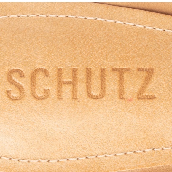 Schutz Pointed Toe Woven Mules - Picture 6 of 9